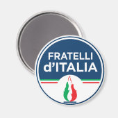 Brüder Italiens (Italienisch: Fratelli d'Italia, F Magnet (Vorderseite/Rückseite)