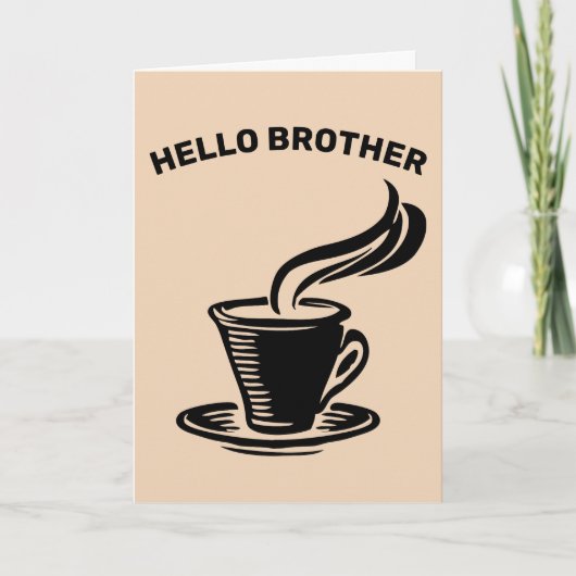 BRUDER, KAFFELOVER GREETING CARDS KARTE (Vorderseite)