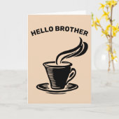 BRUDER, KAFFELOVER GREETING CARDS KARTE (Gelbe Blume)