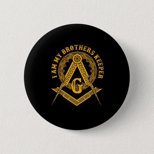 Brüder Keeper Illuminati Symbol Masonic Conspira Button (Vorderseite)