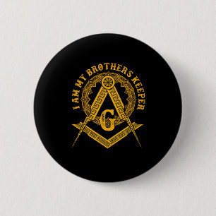 Brüder Keeper Illuminati Symbol Masonic Conspira Button