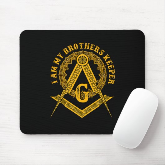 Brüder Keeper Illuminati Symbol Masonic Conspira Mousepad (Mit Mouse)
