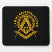 Brüder Keeper Illuminati Symbol Masonic Conspira Mousepad (Vorne)