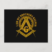 Brüder Keeper Illuminati Symbol Masonic Conspira Postkarte (Vorderseite)