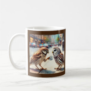 Bruder, könntest du einem Spatz einen Groschen geb Kaffeetasse