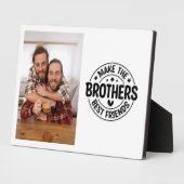 Brüder machen das Foto der besten Freunde Fotoplatte (Seite)