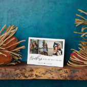 Brüder machen die besten Freunde 3 Foto Keepake Fotoplatte (Seite)