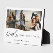 Brüder machen die besten Freunde 3 Foto Keepake Fotoplatte (Seite)