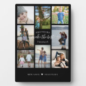 Brüder machen die besten Freunde Foto Collage schw Fotoplatte (Vorderseite)