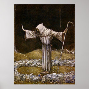 „Bruder Martin“ Aquarell von John Bauer Poster