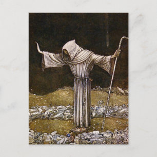 „Bruder Martin“ Aquarell von John Bauer Postkarte