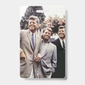 Brüder mit Präsident John Kennedy im Weißen Haus Ausweis (Rückseite)