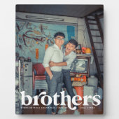 Brüder | Modernes Full Frame Personalisiertes Foto Fotoplatte (Vorderseite)