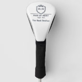 Bruder-Monogramm-Initialen Mann der Verdienst-Gebu Golf Headcover (Vorderseite)