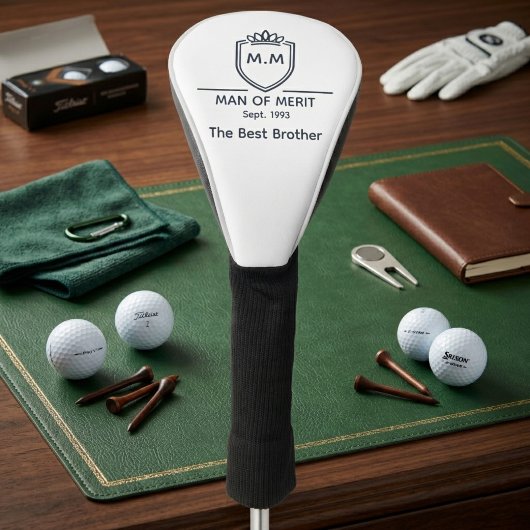 Bruder-Monogramm-Initialen Mann der Verdienst-Gebu Golf Headcover
