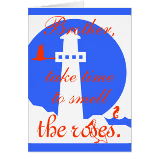 Bruder, nehmen Zeit, zum Geruch, die Rosen…