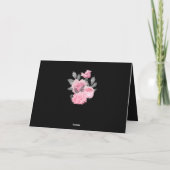 Bruder oder Schwester Sentimental Gedicht Schwarz- Karte (Rückseite)