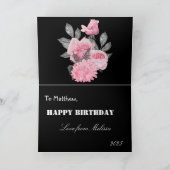 Bruder oder Schwester Sentimental Gedicht Schwarz- Karte (Innenseite)