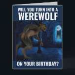 BRUDER ODER TYP FRIEND FUNNY WEREWOLF BIRTHDAY CAR KARTE<br><div class="desc">WERDEN SIE SICH AM GEBURTSTAG IN EINEN WERKOLF EINSTELLEN? FALSCHE NACHRICHT INNERHALB.</div>