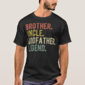 Bruder Onkel Godvater Legend, Weihnachten G T-Shirt (Vorderseite)