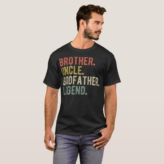 Bruder Onkel Godvater Legend, Weihnachten G T-Shirt (Vorne ganz)