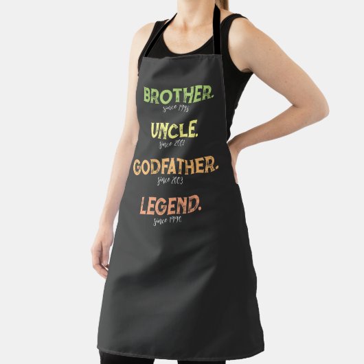 Bruder Onkel Godvater Legende seit Jahr Schürze (InSitu)