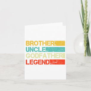 Bruder Onkel Pate Legende Bester Lustiger Onkel Gi Karte