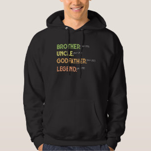 Bruder Onkel Pate Legende Seit Jahr Maßgeschneider Hoodie