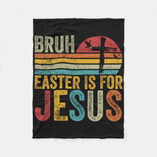 Bruder Ostern ist für Jesus Ostertag Vintage Retro Fleecedecke