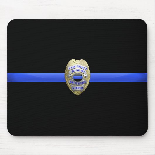 Bruder Police-Abzeichen Mousepad (Vorne)