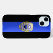Brüder Polizeichef Abzeichen - dünne blaue Linie Case-Mate iPhone Hülle (Rückseite (Horizontal))