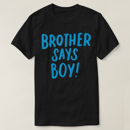 Bruder sagt Boy Gender Reveal für Geschwister Big T-Shirt (Design vorne)