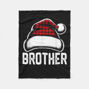 Bruder Santa Red Kariert Weihnachtsfamilie Matchin Fleecedecke