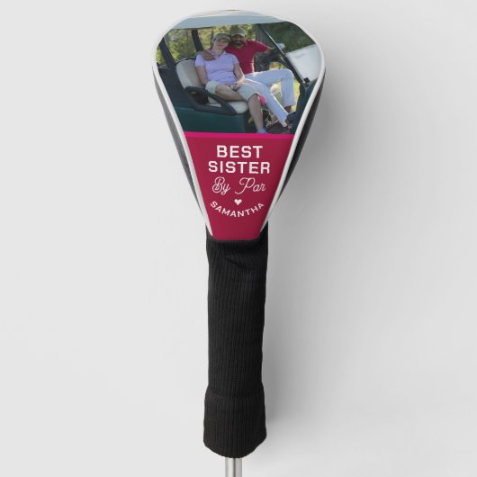 Bruder Schwester Foto Beste Schwester von Par Rosa Golf Headcover (Vorderseite)