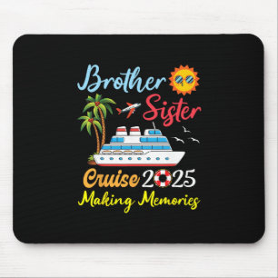 Bruder Schwester Kreuzfahrt 2025 Erinnerungen scha Mousepad