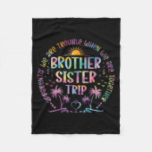 Bruder Schwester Matching Gefärbte Krawatte Bruder Fleecedecke (Vorderseite)