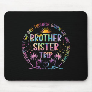 Bruder Schwester Matching Gefärbte Krawatte Bruder Mousepad
