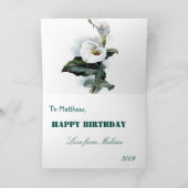 Bruder/SchwesterCalla Lilly Karte (Innenseite)