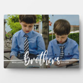 Brüder Script Modernes Foto Fotoplatte (Vorderseite)