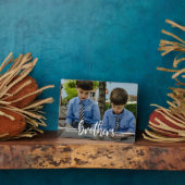 Brüder Script Modernes Foto Fotoplatte (Seite)