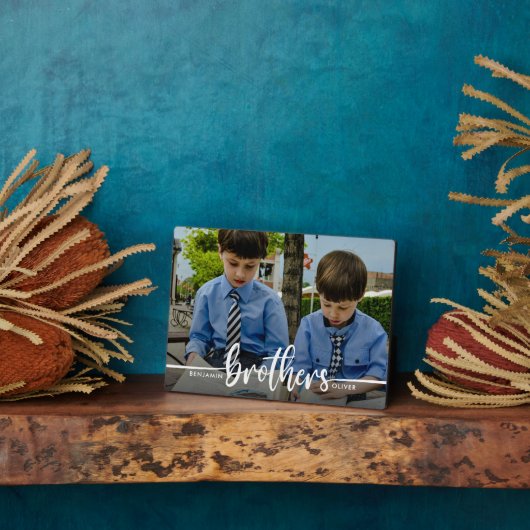 Brüder Script Modernes Foto Fotoplatte (Seite)