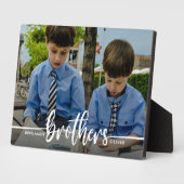 Brüder Script Modernes Foto Fotoplatte (Seite)