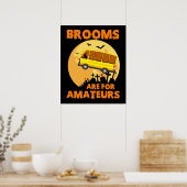 Brüder sind für Amateurs Funny School Bus Hallowee Poster (Küche)