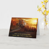 Brüder sind Superhelden Karte (Gelbe Blume)