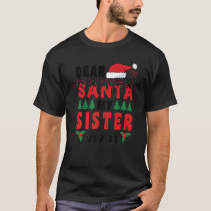 Bruder Sister Xmas Lieber Weihnachten Mein Schwest T-Shirt