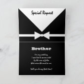 BRUDER - Sonderanfrage - Sei mein Trauzeuge Einladung (Innenseite)