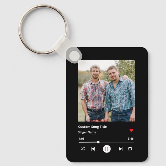 Brüder Song Matching Custom Foto Schlüsselanhänger (Vorderseite)
