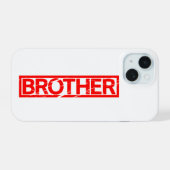 Bruder Stempel iPhone 15 Hülle (Rückseite (Horizontal))
