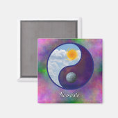 Bruder Sun, Schwester Moon Namaste Magnet (Vorderseite/Rückseite)