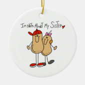 Brüder über meine Schwester Keramik Ornament (Vorne)
